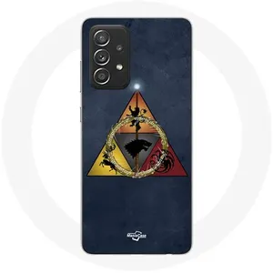 Coque pour Samsung Galaxy A33 5G Game of Thrones Saison 8 Le Trône de Fer Triangle Logo Baratheon Lannister Stark et Targaryen Maniacase pas cher