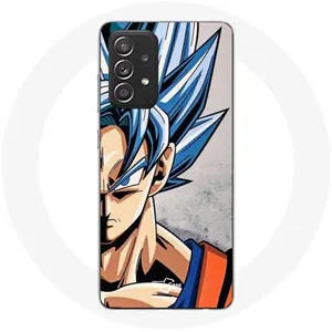 Coque pour Samsung Galaxy A33 5G Anime Dragon Ball Goku Cheveux bleu Maniacase pas cher