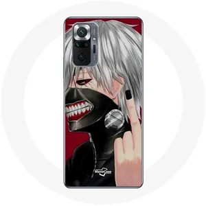 Coque pour Xiaomi Redmi Note 10 Pro Tokyo Ghoul Kaneki Ken Masque Anime doigt Maniacase pas cher