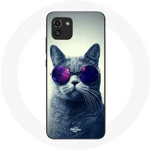 Coque pour Samsung Galaxy A03 Chat lunettes Style Maniacase pas cher