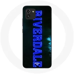 Coque pour Samsung Galaxy A03 Riverdale Série Logo bleu Maniacase pas cher
