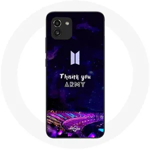 Coque pour Samsung Galaxy A03 Bangtan Sonyeondan Concert BTS Army Bomb Lightstick Maniacase pas cher