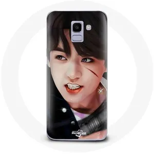 Coque pour Samsung Galaxy J6 2018 BTS Bangtan Sonyeondan Jungkook Fanart Maniacase pas cher
