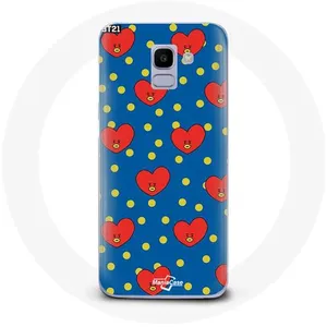 MANIACASE Coque pour Samsung Galaxy A8 2018 BTS Bangtan Garçons BT21 TATA de V F... pas cher