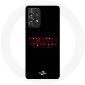 Coque pour Samsung Galaxy A52 Stranger Things Affiche Logo Joyeux noël Maniacase