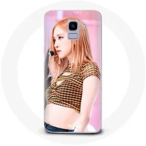 Coque pour Samsung Galaxy A8 2018 Blackpink Born Pink Affiche Teaser Rosé Shut Down Fancam Maniacase pas cher