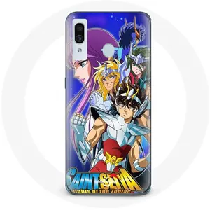 Coque pour Samsung Galaxy A40 Les Chevaliers du Zodiaque Anime Culte Saint Seiya Manga Maniacase pas cher