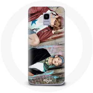 Coque pour Samsung Galaxy A8 2018 BTS Kim Taehyung Et Jungkook Taekook Teaser Not Today You Never Walk Alone Maniacase