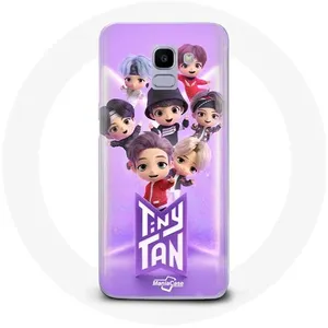 Coque pour Samsung Galaxy A6 2018 BTS TinyTAN Animation Affiche RM Jin Suga J-Hope Jimin Jungkook Et V Maniacase pas cher