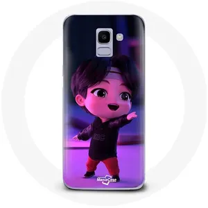 Coque pour Samsung Galaxy A8 2018 BTS TinyTAN Jin Animation Maniacase pas cher