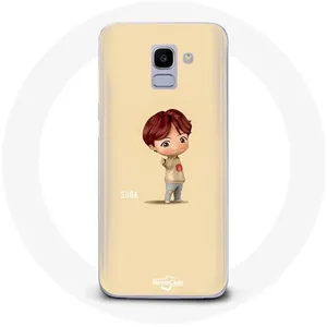 Coque pour Samsung Galaxy A8 2018 BTS TinyTAN Animation Suga Maniacase pas cher