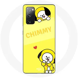 Coque pour Samsung Galaxy S20 FE BTS Bangtan BT21 Chimmy Jimin Fond Jaune Maniacase pas cher