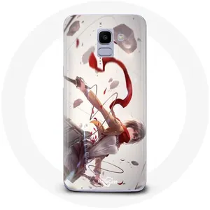 Coque pour Samsung Galaxy A8 2018 Mikasa Ackerman Attaque des Titans Manga Maniacase pas cher