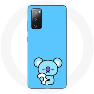 Coque pour Samsung Galaxy S20 FE Bangtan BTS BT21 Koya RM Fond Bleu Maniacase pas cher
