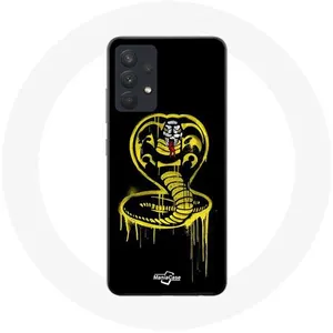 Coque pour Samsung Galaxy A13 4G / A13 4G Lite Cobra Kai Logo Jaune Fond Noir Affiche Série Maniacase pas cher