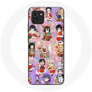 Coque pour Samsung Galaxy A03 Demon slayer merry christmas affiche le cadeau de noël Maniacase pas cher