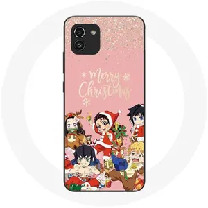 Coque pour Samsung Galaxy A03 Demon slayer merry christmas affiche Anime Manga Maniacase pas cher