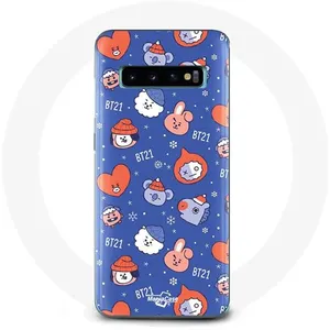 Coque pour Samsung Galaxy S10 Plus BTS Bangtan Sonyeondan BT21 Noël 2023 Maniacase pas cher