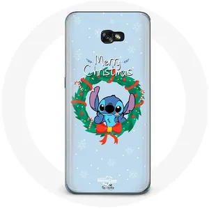Coque pour Samsung Galaxy A5 2016 Stitch neige joyeux Noël bleu Maniacase pas cher
