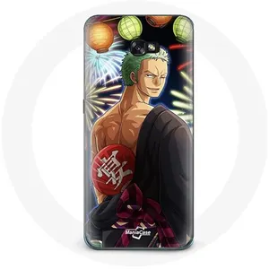 Coque pour Samsung Galaxy A5 2017 One Piece Joyeux noël Zoro Anime Manga Maniacase pas cher
