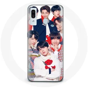 Coque pour Samsung Galaxy A30 BTS Affiche Memebers Cadeau de Noël 2023 pas cher