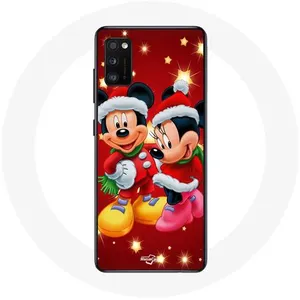 Coque pour Samsung Galaxy S20 Mickey Mouse et Minnie Mouse le jour de Noël Maniacase pas cher