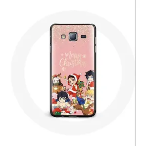 Coque pour Samsung Galaxy J5 2016 Demon slayer merry christmas affiche Anime Manga Maniacase pas cher