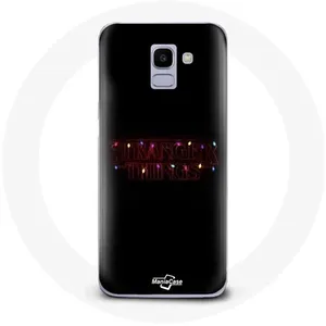 Coque pour Samsung Galaxy A8 2018 Stranger Things Affiche Logo Joyeux noël Maniacase pas cher