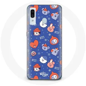 Coque pour Samsung Galaxy A40 BTS Bangtan Sonyeondan BT21 Noël 2023 Maniacase pas cher