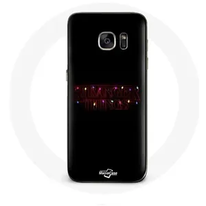 Coque pour Samsung Galaxy S6 Edge Stranger Things Affiche Logo Joyeux noël Maniacase pas cher