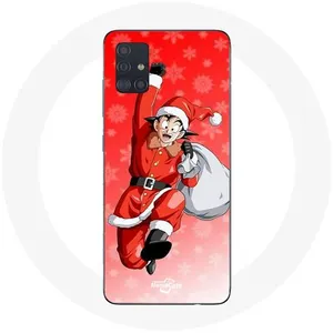 Coque pour Samsung Galaxy A51 5G Anime Son goku dragon ball Le jour de Noël 2023 Maniacase pas cher