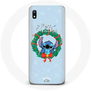 Coque pour Samsung Galaxy A10 Stitch neige joyeux Noël bleu Maniacase pas cher