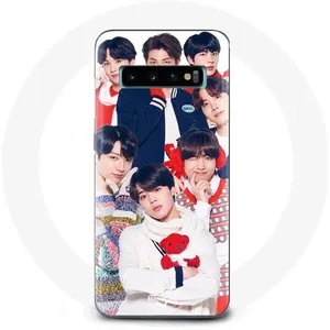 Coque pour Samsung Galaxy S10 BTS Affiche Memebers Cadeau de Noël 2023 Maniacase