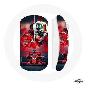 Souris sans fil Formule 1 Rouge Sebastian vettel Maniacase pas cher