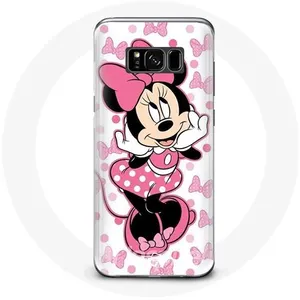 Coque pour Samsung Galaxy S8 Minnie Mouse Dessin animé mignon rose Maniacase pas cher