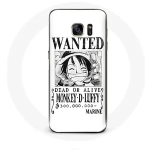 Coque pour Samsung Galaxy S7 Edge One Piece Manga affiche de recherche Blanche Maniacase pas cher