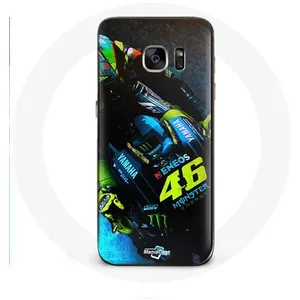 Coque pour Samsung Galaxy S7 Edge Valentino Rossi Pilote de course Moto GP Maniacase pas cher