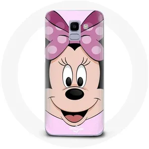 Coque pour Samsung Galaxy J6 2018 Minnie Mouse Dessin animé rose Maniacase pas cher