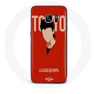 Coque pour Samsung Galaxy S7 Edge La casa de papel Tokyo Fanart logo Maniacase pas cher
