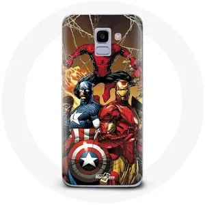 Coque pour Samsung Galaxy J6 2018 Avengers invaders Anciens soldats Ma... pas cher