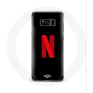 Coque pour Samsung Galaxy S8 Netflix Logo rouge fond noir Maniacase pas cher