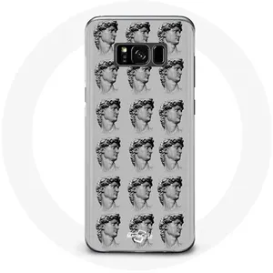Coque pour Samsung Galaxy S8 Statue fond gris Maniacase pas cher