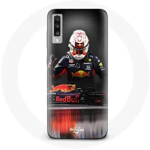 Coque pour Samsung Galaxy A70 Formule 1 Max Verstappen Pilote F1 Red Bull RB15 Maniacase pas cher