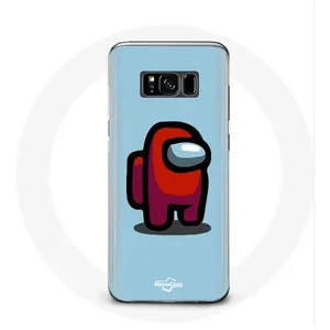 Coque pour Samsung Galaxy S8 Among Us jeu vidéo Fond bleu Maniacase pas cher