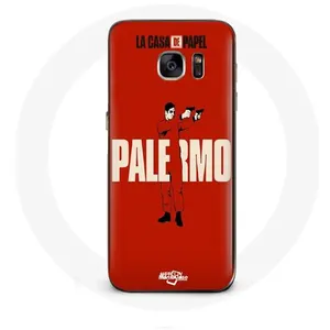 Coque pour Samsung Galaxy S7 Edge La casa de papel Palermo dessin Maniacase pas cher