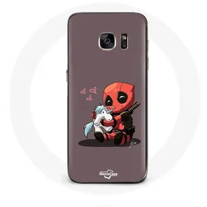Coque pour Samsung Galaxy S7 Edge DeadPool Unicorn Licorne Maniacase pas cher