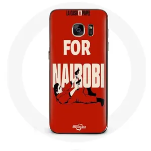 Coque pour Samsung Galaxy S7 Edge La casa de papel Nairobi dessin Maniacase pas cher