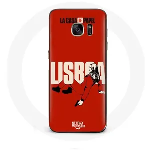 Coque pour Samsung Galaxy S7 Edge La casa de papel Lisboa dessin Maniacase pas cher