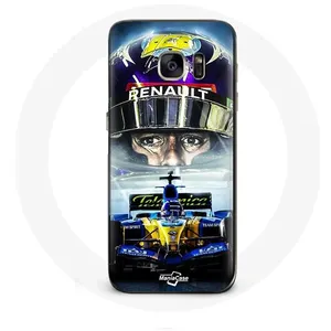 Coque pour Samsung Galaxy S7 Edge Formule 1 Fernando Alonso Díaz pilote automobile espagnol de F1 Maniacase pas cher