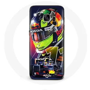 Coque pour Samsung Galaxy S7 Edge Formule 1 Sergio Pérez Pilote automobile F1 Maniacase pas cher